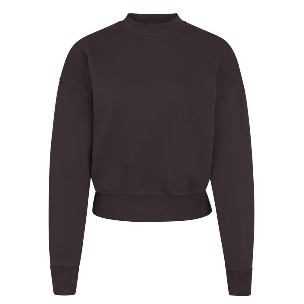 skims outdoor fleece brown crewneck sweatshirt 🧸